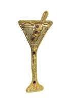 Embellished Martini Glass Ornament